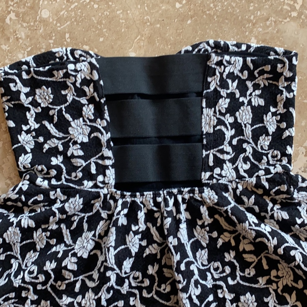 Pins and Needles Strapless Sweetheart Peplum Top L - Picture 7 of 12